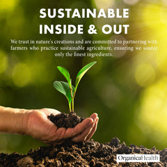 OrganicaHealth facility seal and bottle reflect GMP quality.