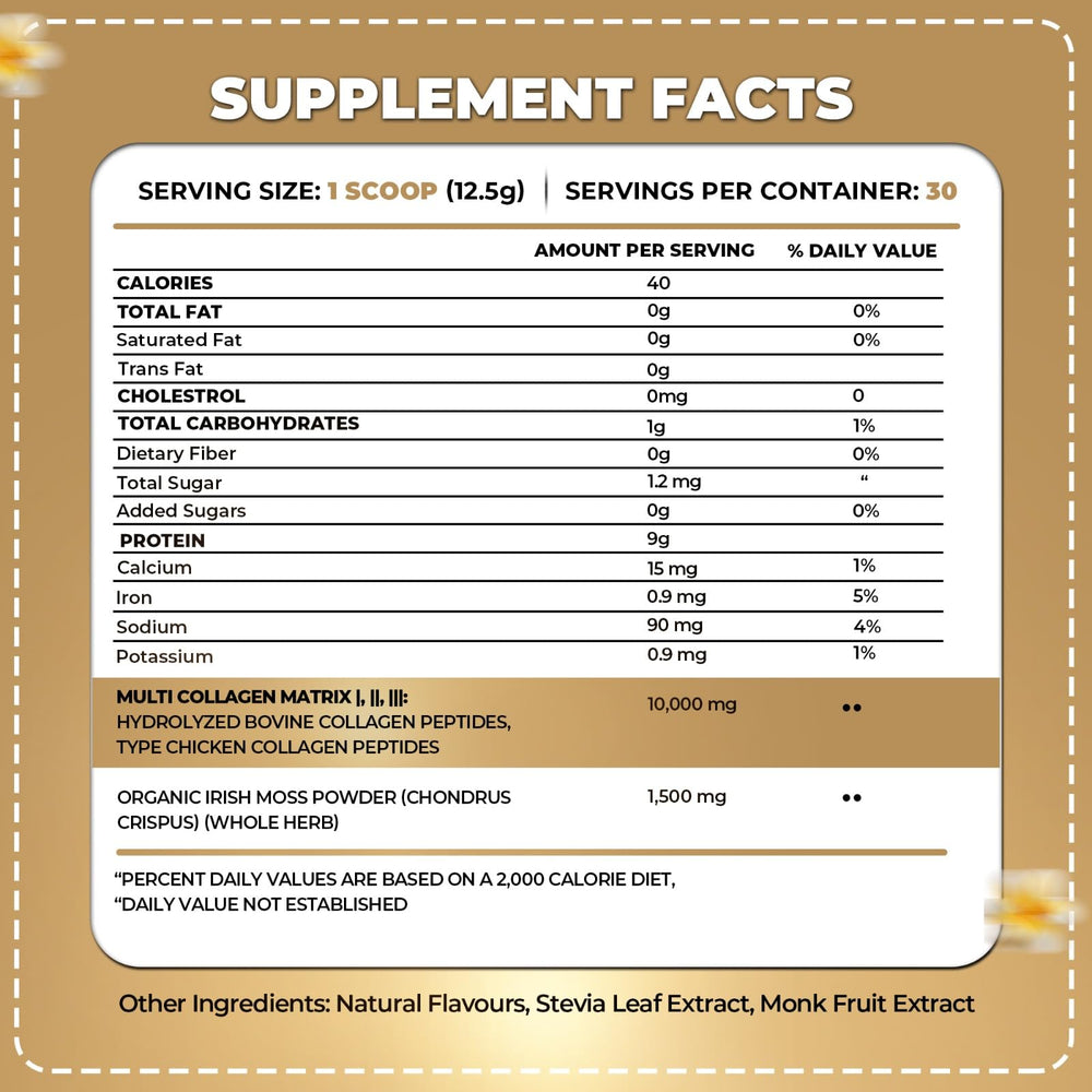 Organics Nature Vanilla Caramel Collagen scoop dissolving in liquid