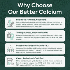 Organics Ocean Better Calcium pack shown with a glass, ideal for a simple daily ritual.