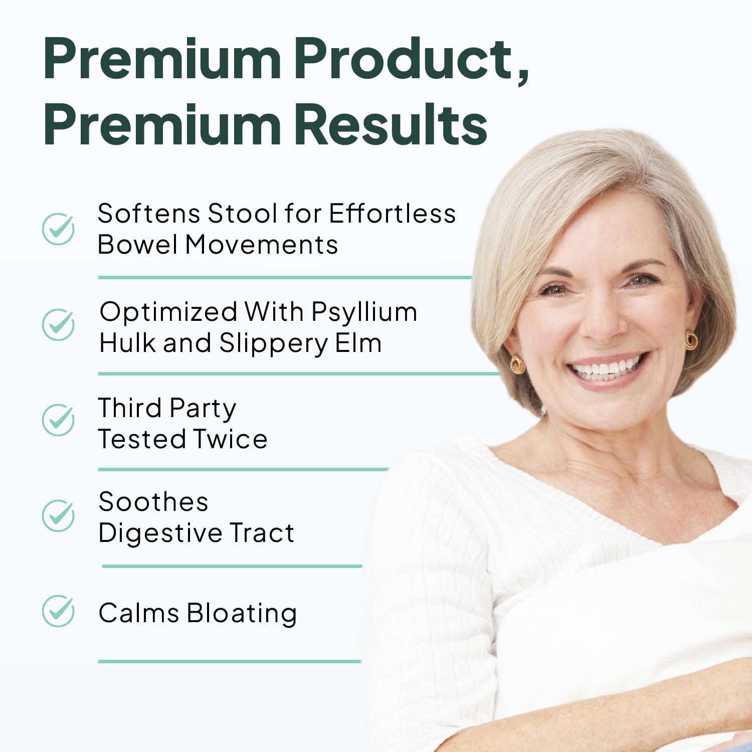 Organics Ocean Better Fiber bottle open to reveal capsules, easy morning ritual.
