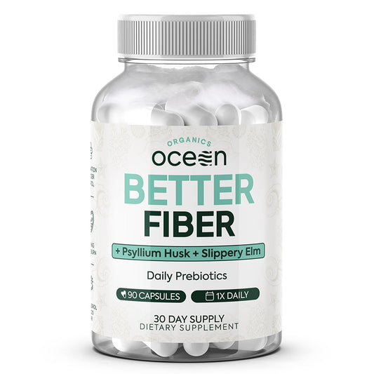 Organics Ocean Better Fiber bottle with pour spout for easy daily use