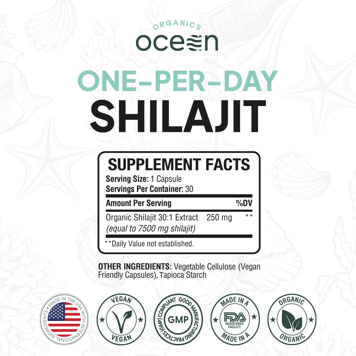 Organics Ocean Himalayan origin stamp emphasizing high-altitude sourcing