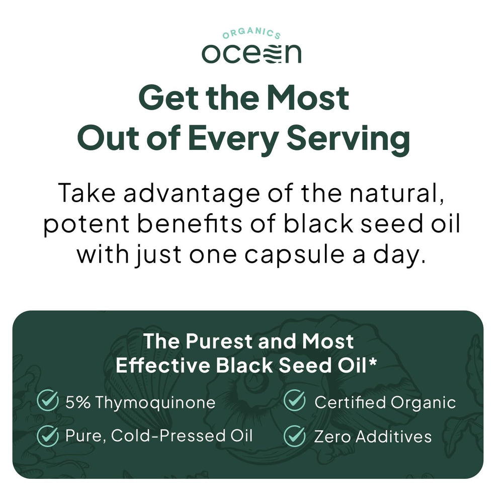 Organics Ocean immune-support soft gels designed for convenient daily use.