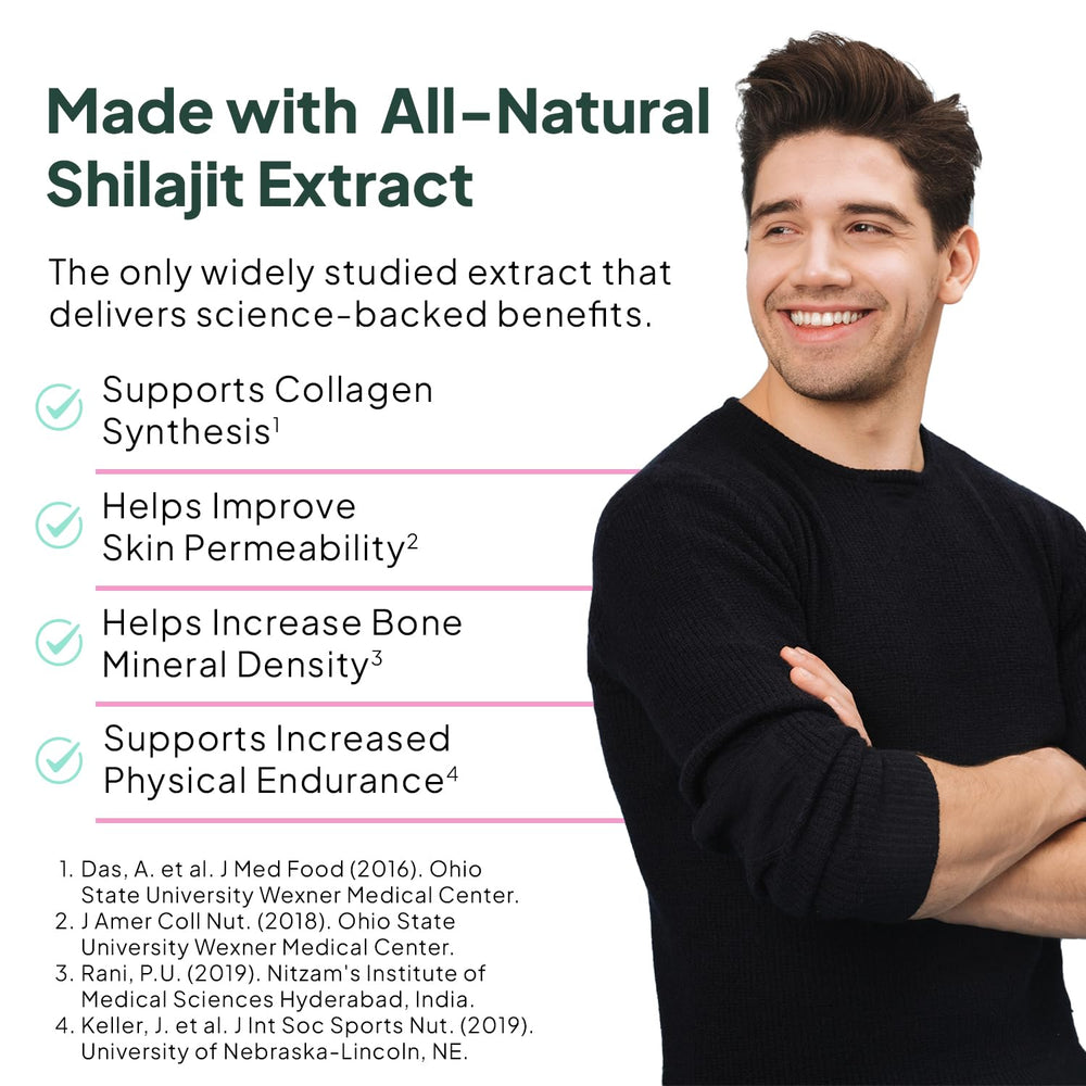 Organics Ocean Shilajit Gummies pour illustrating convenient serving and energy.