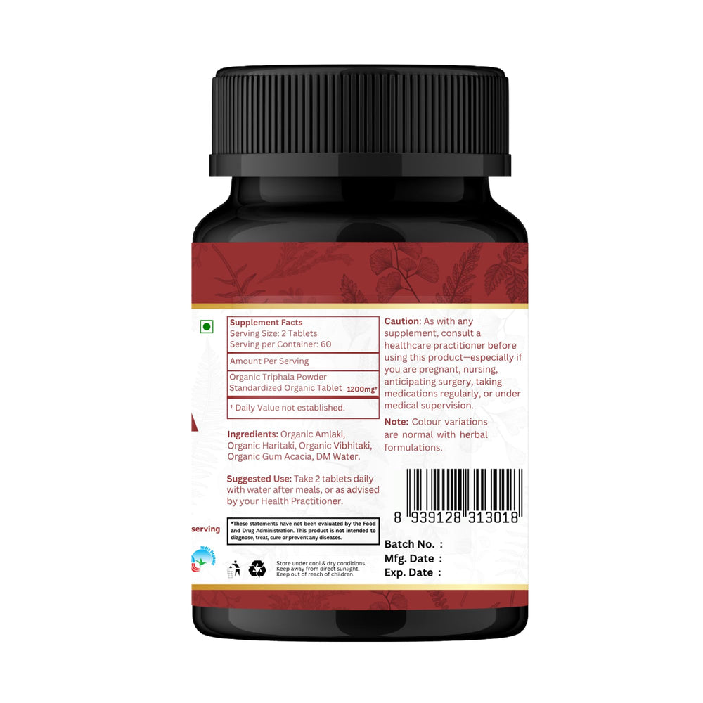 USDA Organic seal on ORGANIC SPREE Triphala packaging