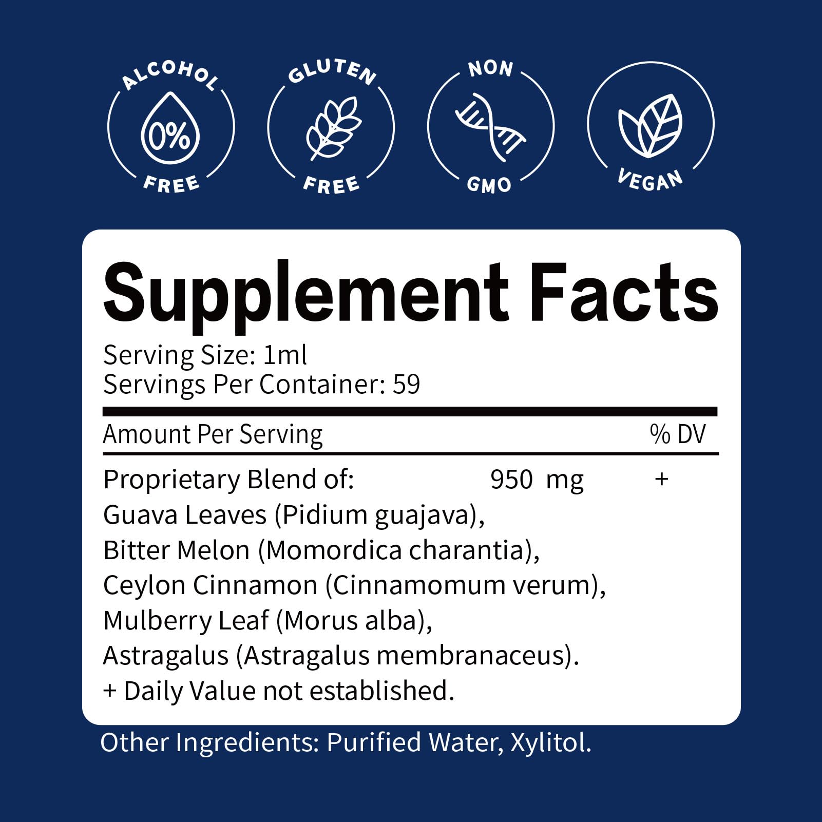 ORGANIHERBENCE brand label close-up signals quality and clarity of the blend.