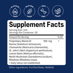 ORGANIHERBENCE kanna drops usage demonstrates simple daily routine.