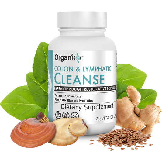 Organixx capsules image demonstrates probiotic-rich capsules for digestive balance.