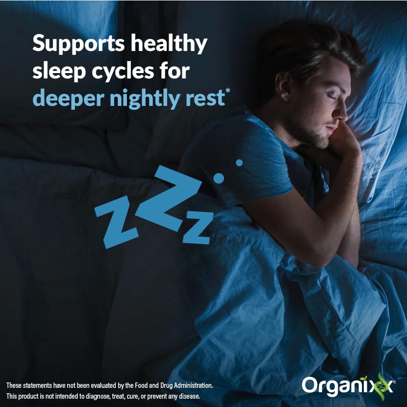 L-Theanine and GABA with Organixx Clean Sleep 3D for calm mood.
