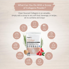 Organixx collagen powder with vitamin C dissolves easily in water.