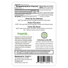 Pipette drops Organixx D3 K2 liquid for easy dosing.