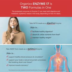 Organixx Enzyme 17 box and bottle set up for daily routine
