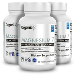Organixx Magnesium 7 bottle front view for restful nights