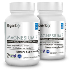 Organixx Magnesium Glycinate bottle with 7-forms blend for easy absorption and calm evenings