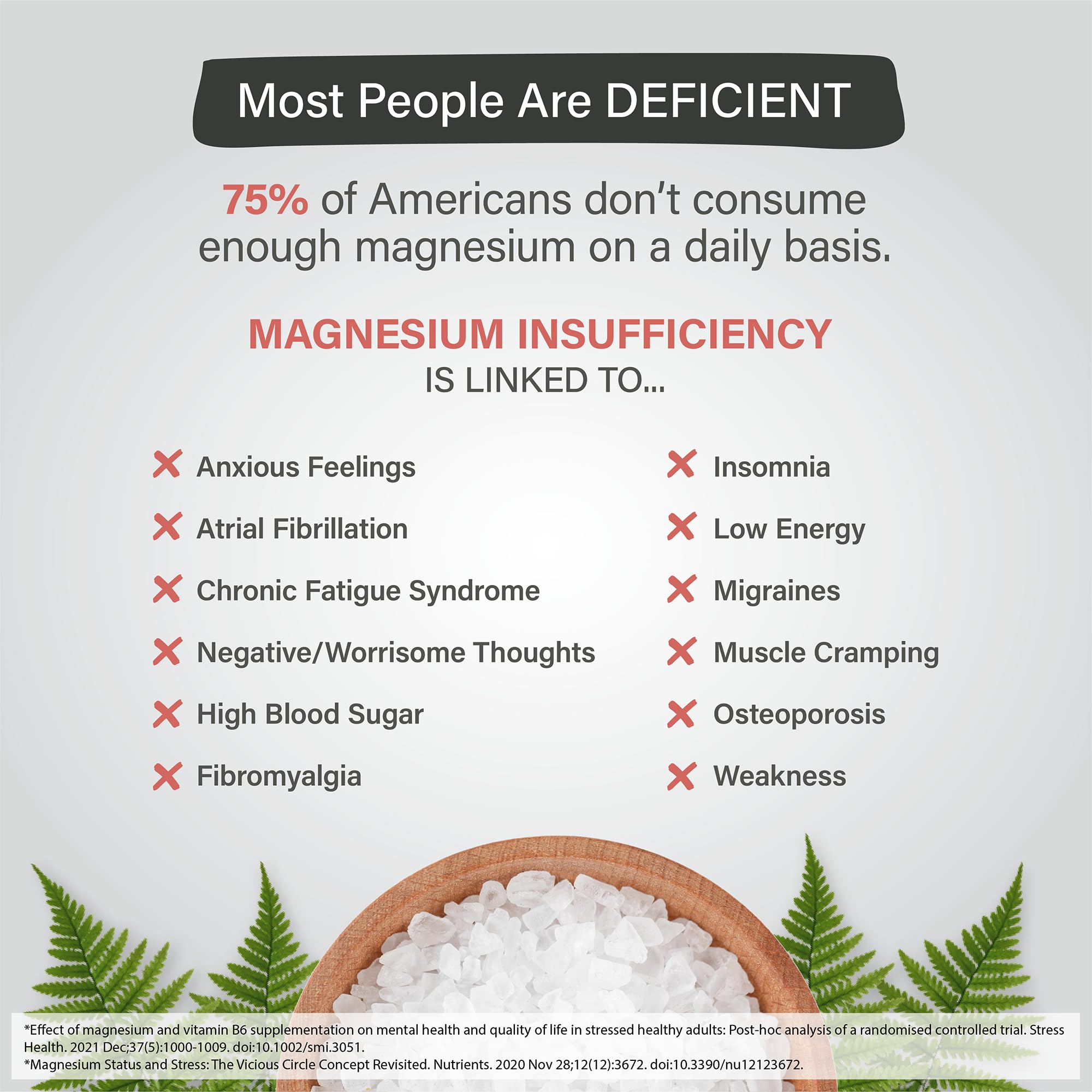 Organixx Magnesium Glycinate with B6 and manganese details highlight balanced nutrients
