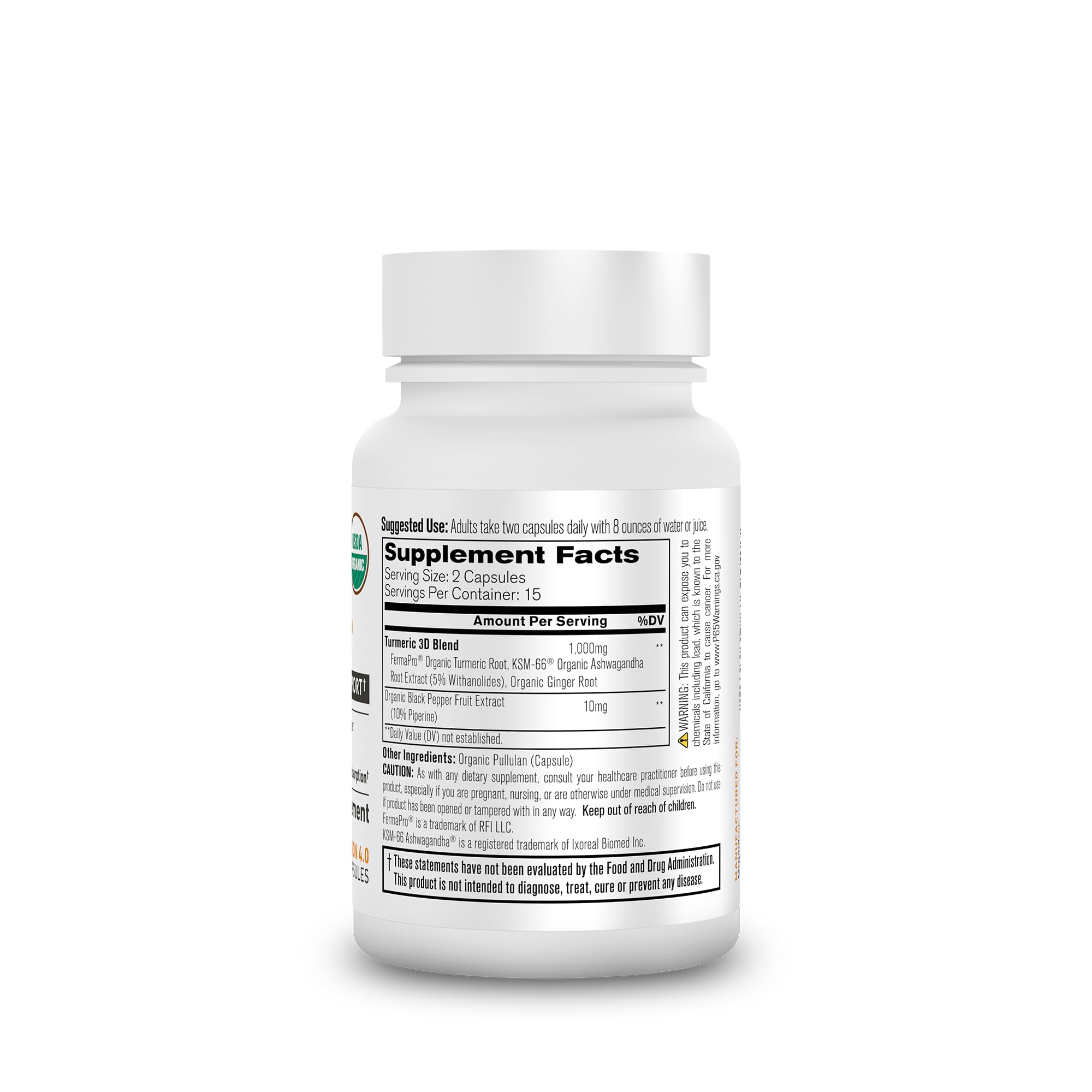 Organixx organic label with USDA certification and clean ingredients