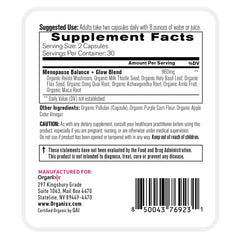 Organixx Reishi mushroom ingredient highlighting natural adaptogen support.