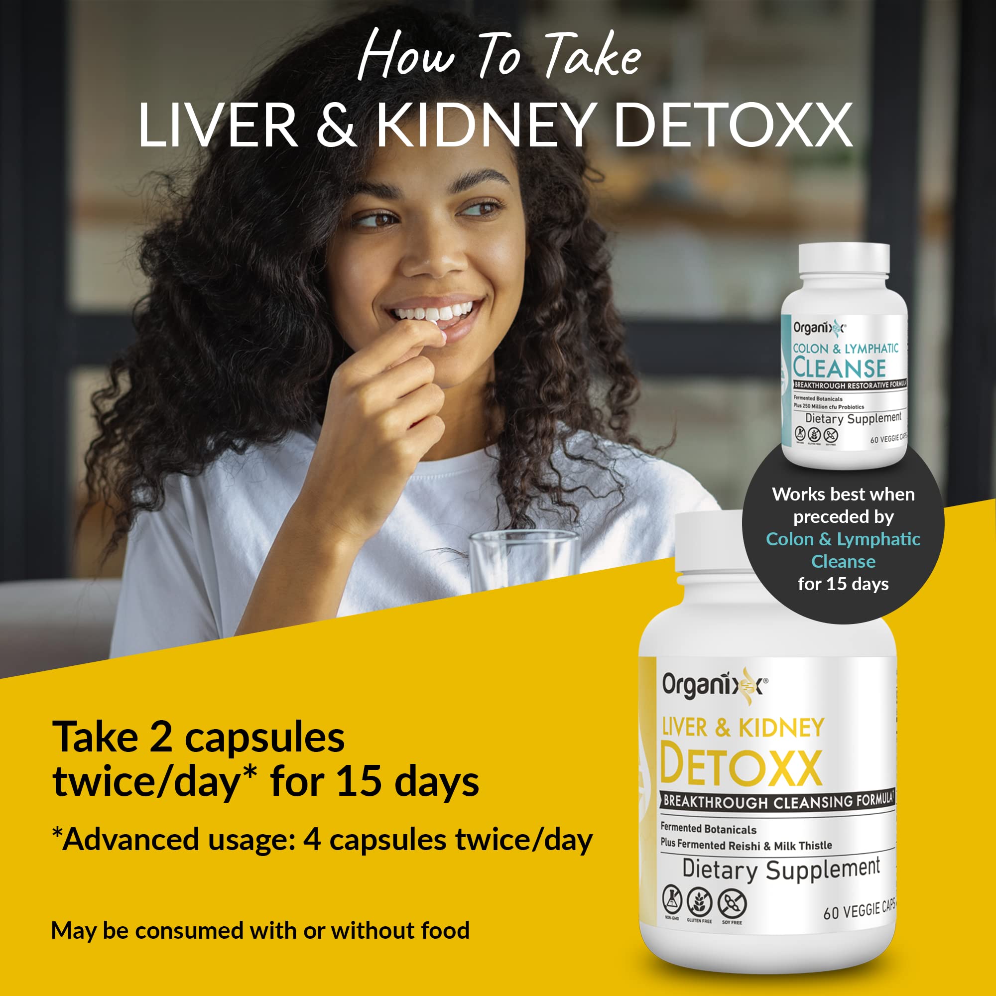 Organixx Vegetarian capsules pouch demonstrating plant-based lifestyle choice.
