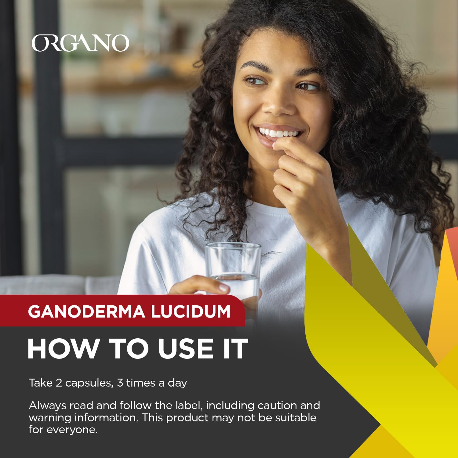 Organo OGX bottle label close-up communicates organic sourcing and quality