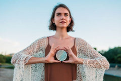 Orgonite Crystal Water Charging Plate enhances meditation focus and ambiance