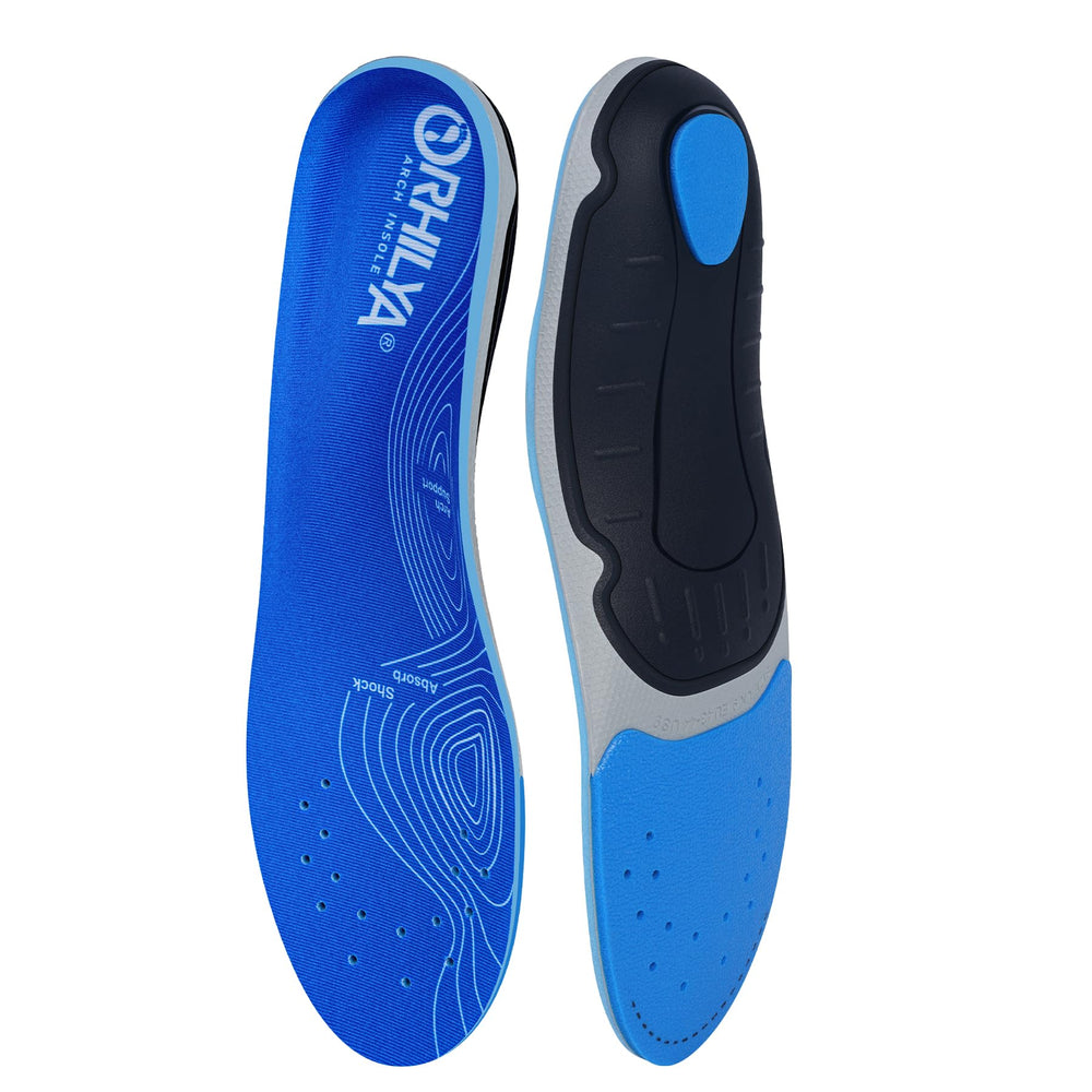 ORHILYA work-boot insole supports long hours in sneakers, casual shoes, or boots.