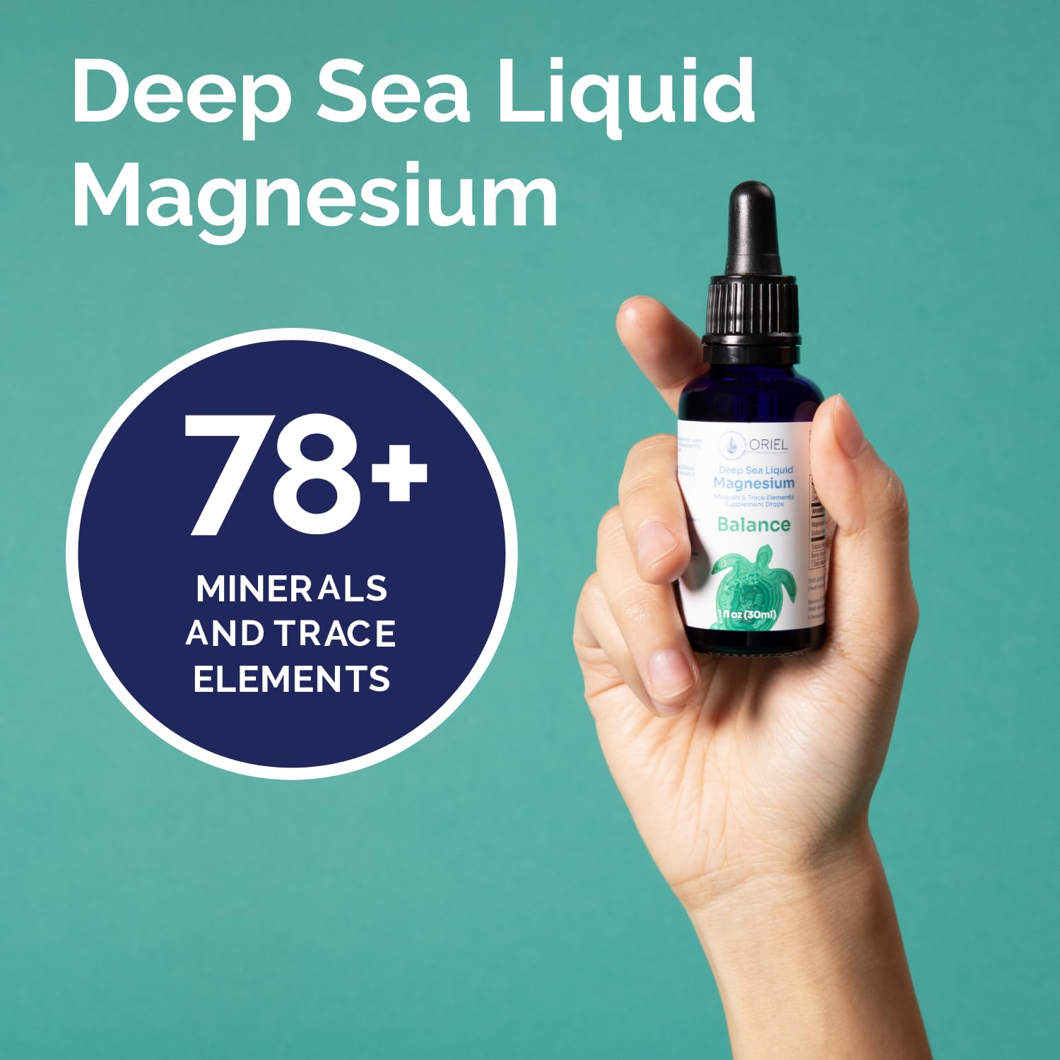 30 mL bottle and packaging of Oriel Liquid Magnesium Drops.