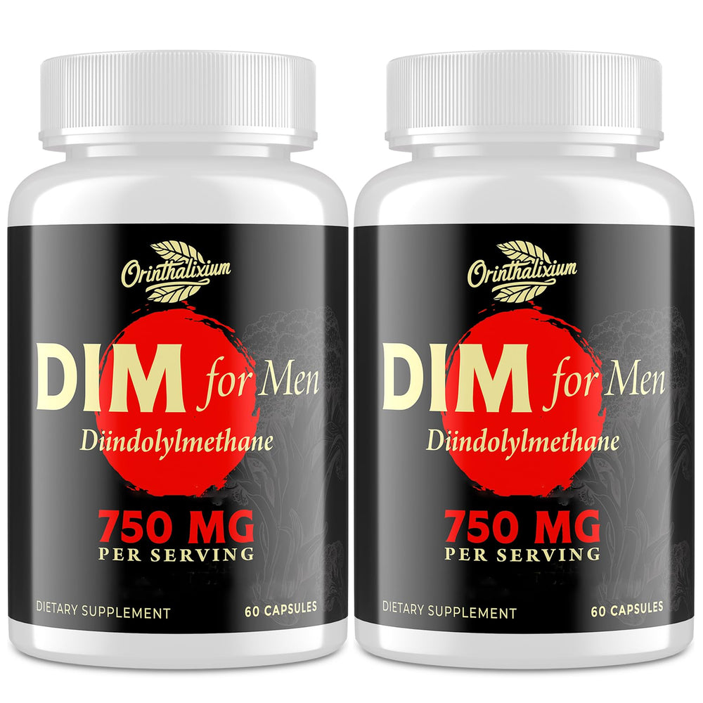Orinthalixium DIM for Men bottle front view showing hormone balance focus