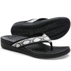 Orkii comfortable orthopedic flip flops with arch support for everyday walking