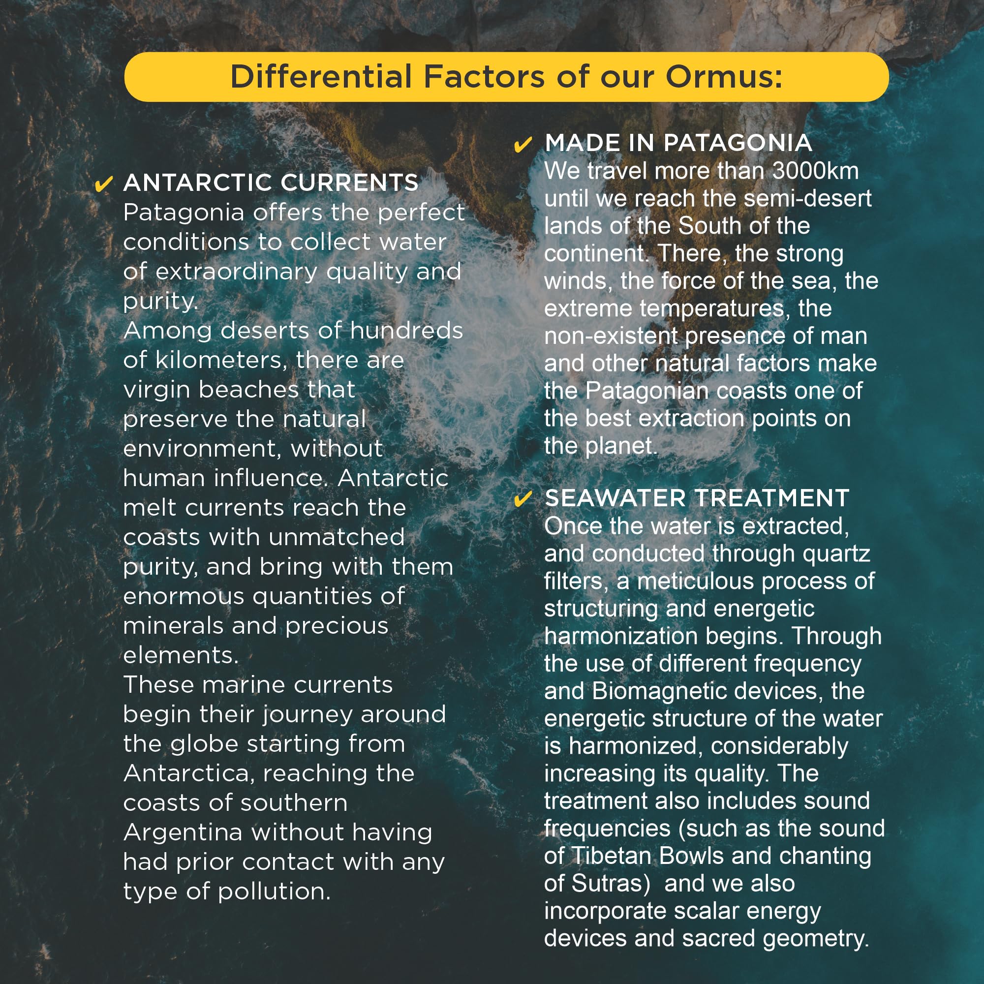 ORMUS PATAGONIA ARGENTINA monoatomic gold elixir close-up highlighting bioavailable minerals.