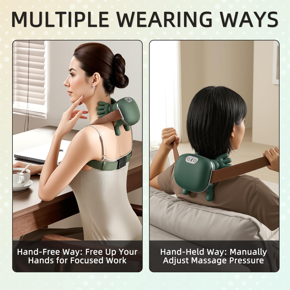 OROMVO neck massager uses skin-friendly materials for comfortable sessions.