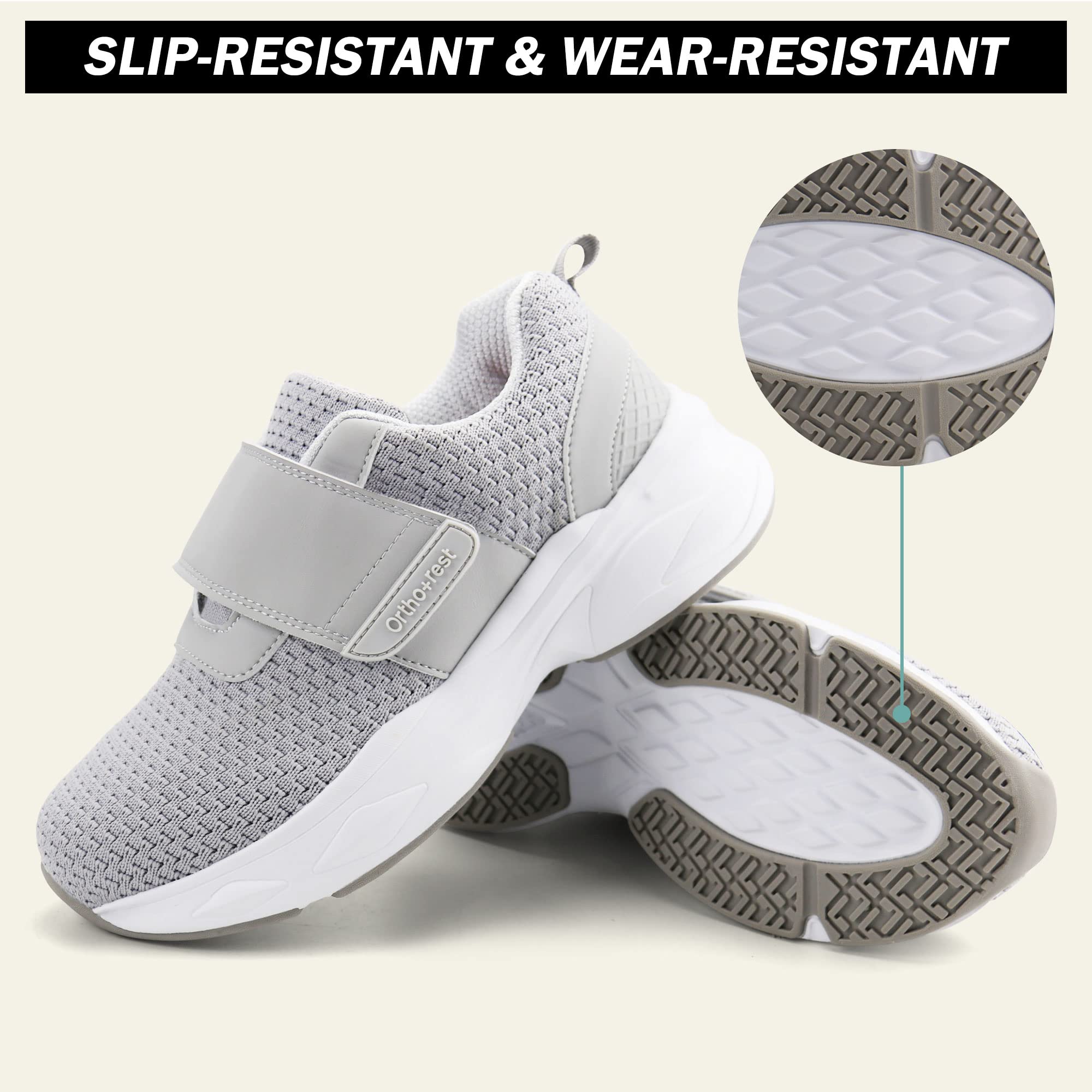 Ortho + Rest plantar fascia-friendly-shoe supports comfortable daily movement