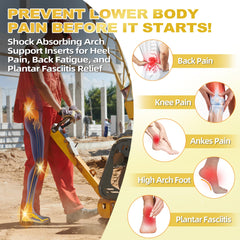 OrthoComfoot all-day-comfort-insole provides cushioned feel for long shifts and less leg strain.