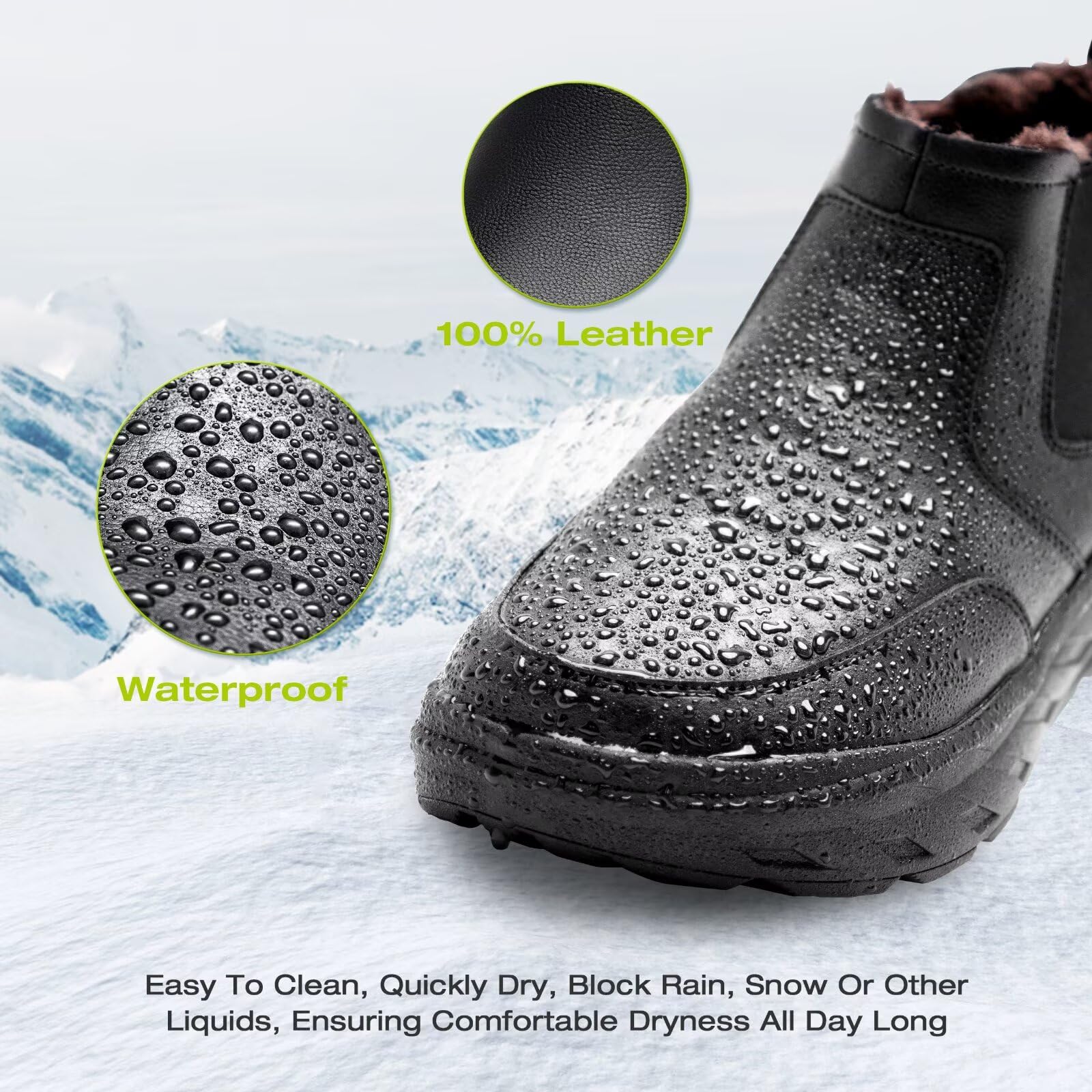 OrthoComfoot boot designed for all-day warmth and secure fit during cold weather.