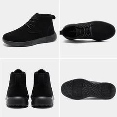 OrthoComfoot arch-support walking boot close-up shows cushioned insole.