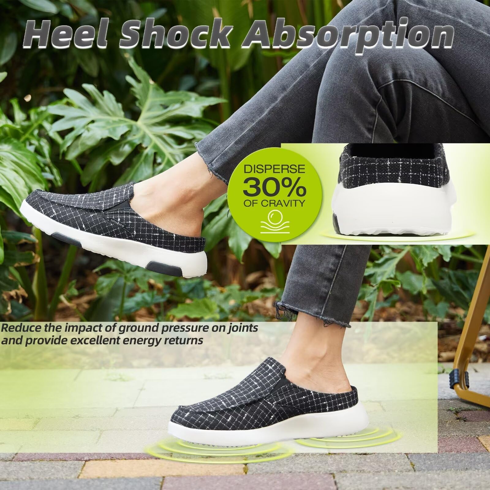 OrthoComfoot breathable canvas upper keeps feet cool all day