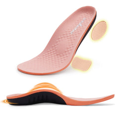 OrthoComfoot high arch support insole for women promotes natural arch alignment during daily activities.