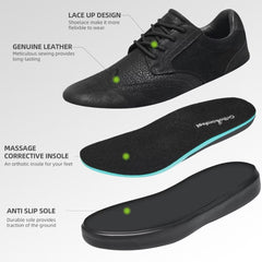 OrthoComfoot lace-up formal shoe suits business, wedding, and office