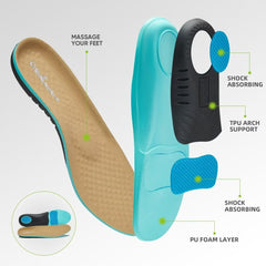 OrthoComfoot lace-up design provides secure wrap during long walks.