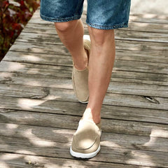 OrthoComfoot on-foot shot shows comfortable silhouette and balanced feel.