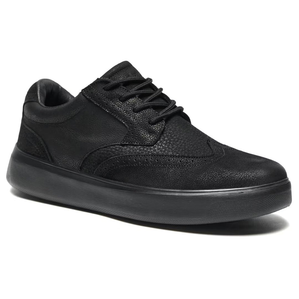 OrthoComfoot men's oxford leather upper for comfortable daily wear