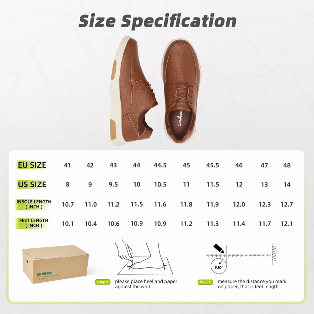OrthoComfoot urban-dress-casual balance for versatile wardrobe needs.