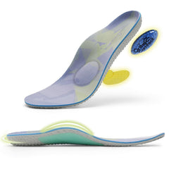 OrthoComfoot metatarsal arch insoles provide a precise full-size fit for comfortable alignment.