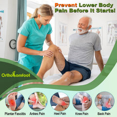 OrthoComfoot size 9 women wide-fit insoles ensure stable, comfortable steps.