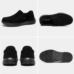 OrthoComfoot slip-on design with elastic panels enables easy wear.