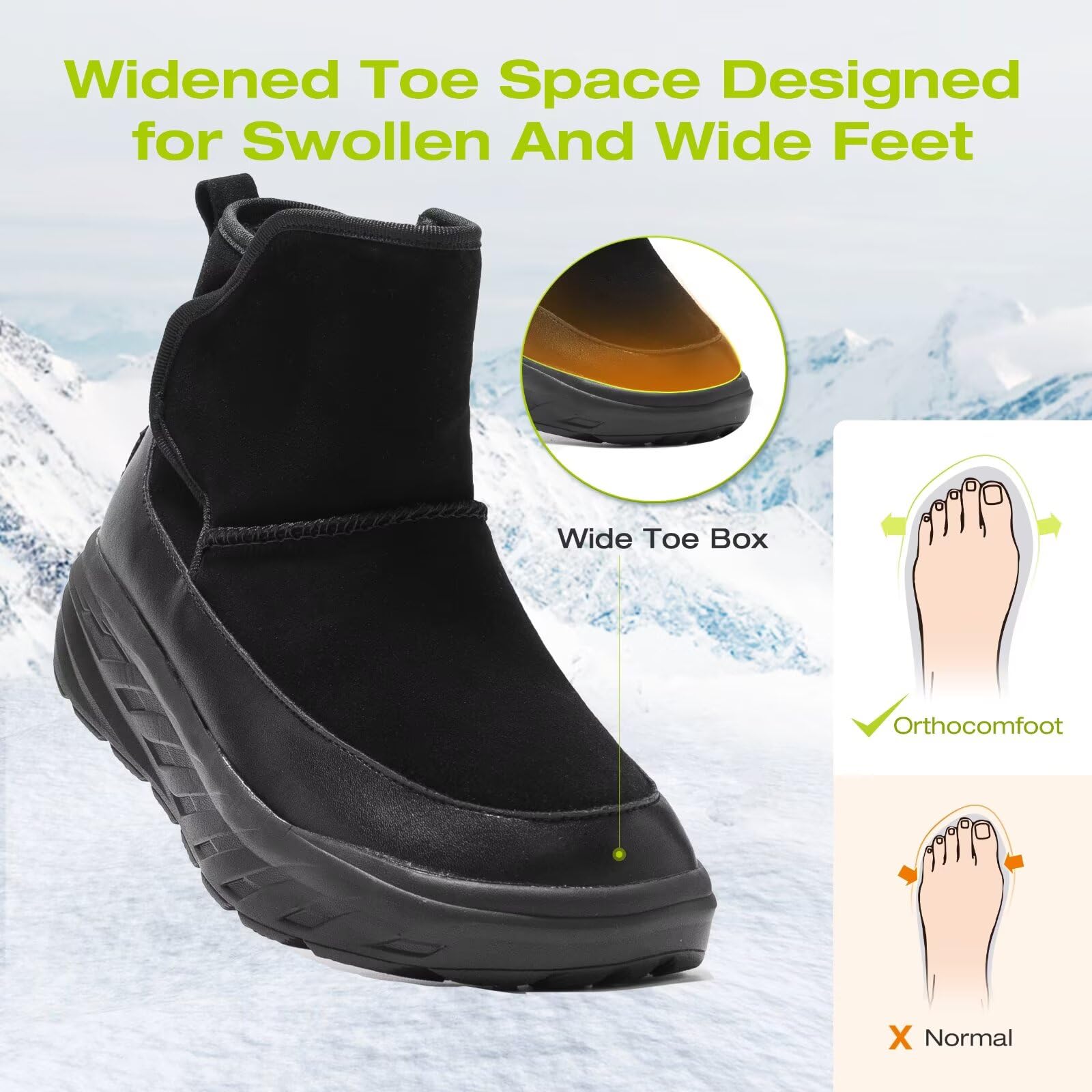 OrthoComfoot detachable TPU support lets you customize foot alignment.