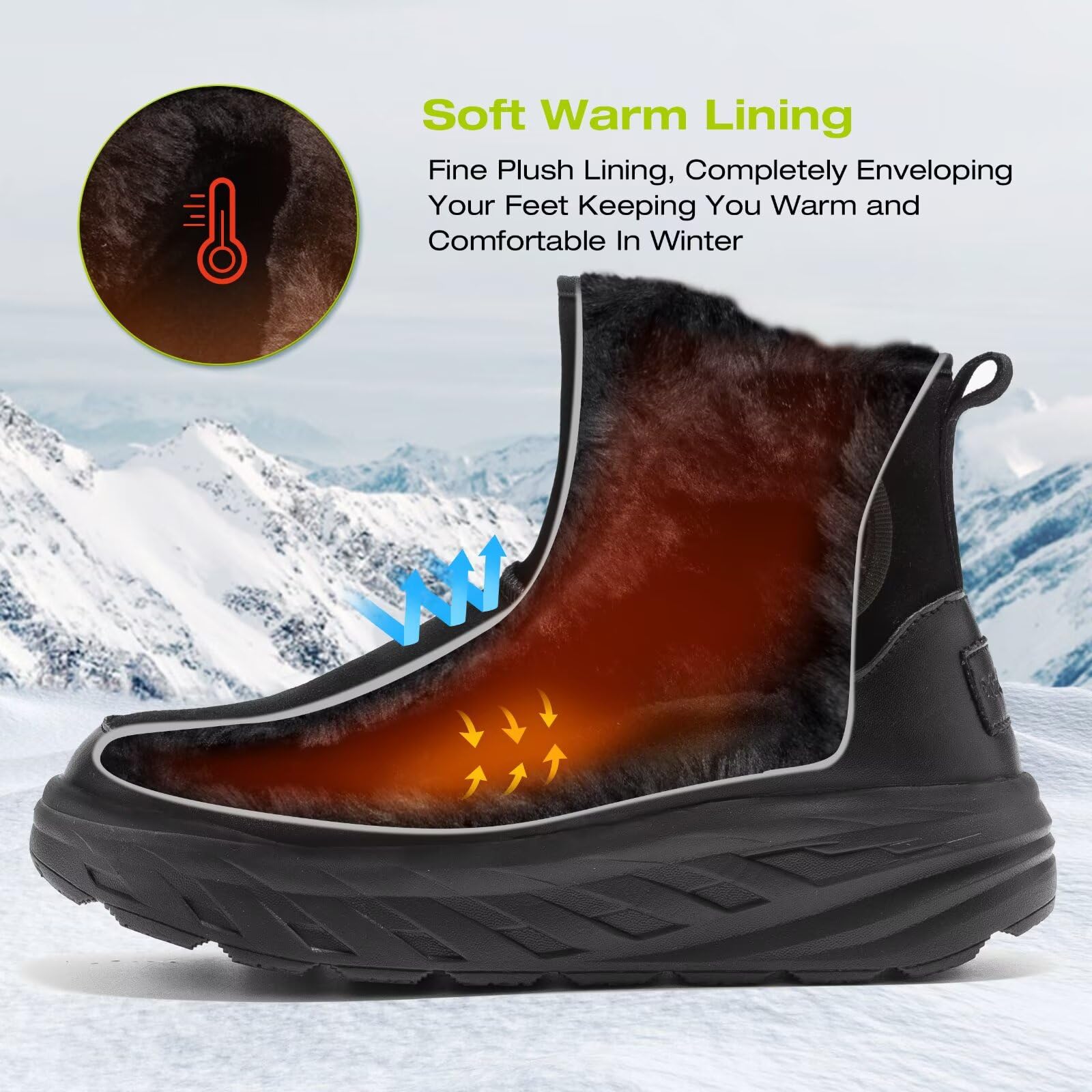 OrthoComfoot swollen-feet-friendly fit reduces pressure during long walks.