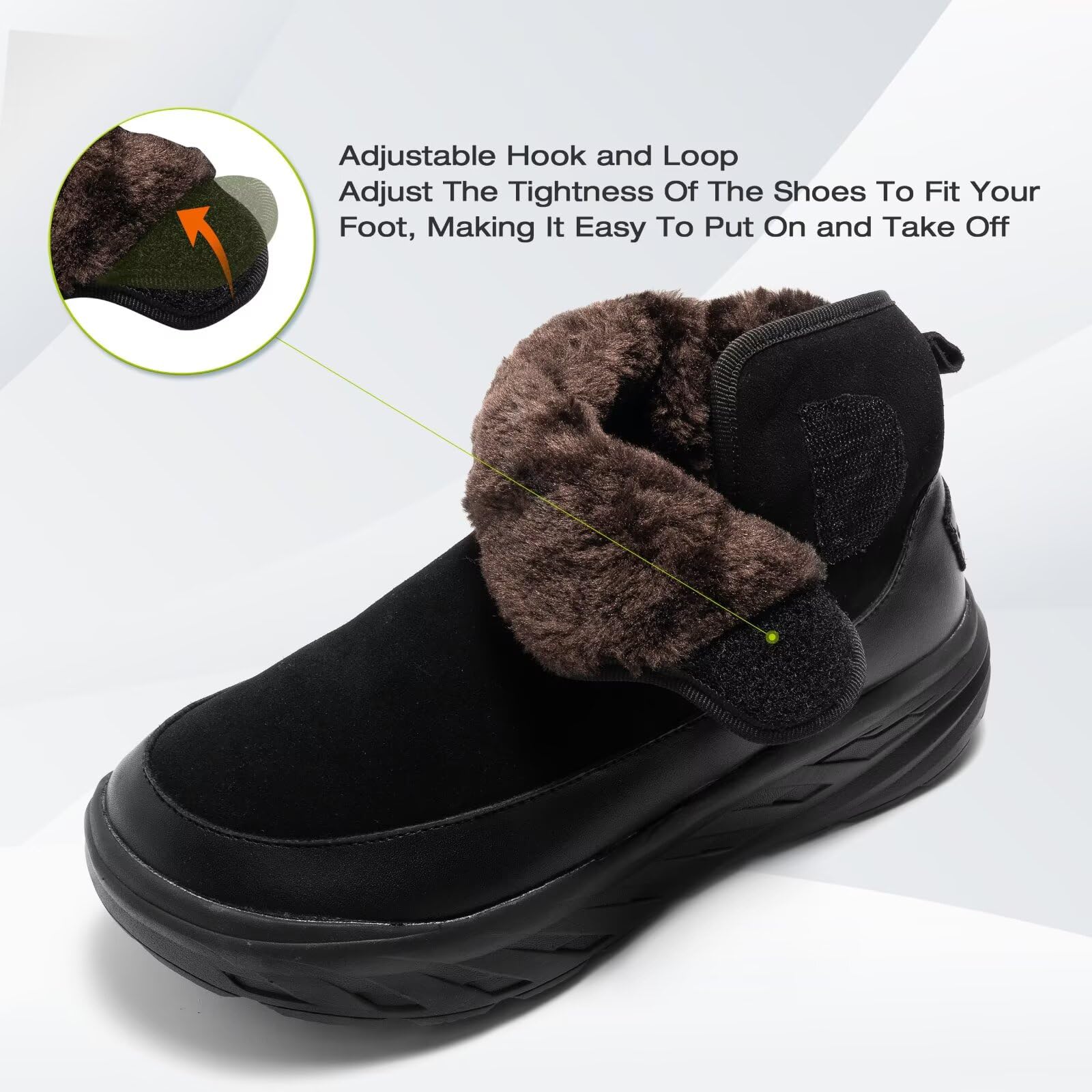 OrthoComfoot warm winter boots keep feet cozy on cold days.
