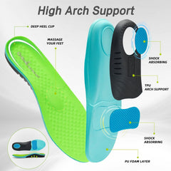 OrthoComfoot massaging gel waves cushion each step