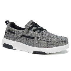 OrthoComfoot women's orthopedic loafer upper features breathable canvas for all-day comfort.