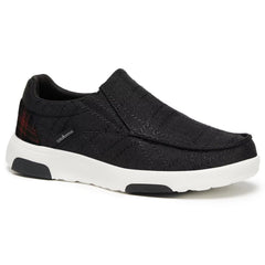 OrthoComfoot women's orthopedic slip-on loafers front view with arch support for comfort.